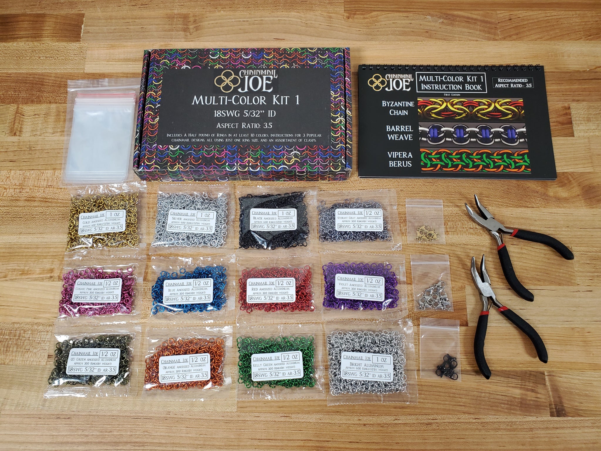 Chainmail Joe Multi-Color/Multi-Weave Kit 1